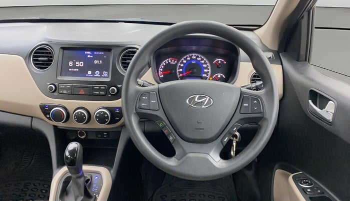 2017 Hyundai Grand i10 SPORTZ (O) AT 1.2 KAPPA VTVT, Petrol, Automatic, 23,602 km, Steering Wheel Close Up