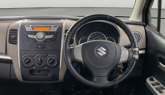 2014 Maruti Wagon R 1.0 VXI, Petrol, Manual, 50,088 km, Steering Wheel Close Up