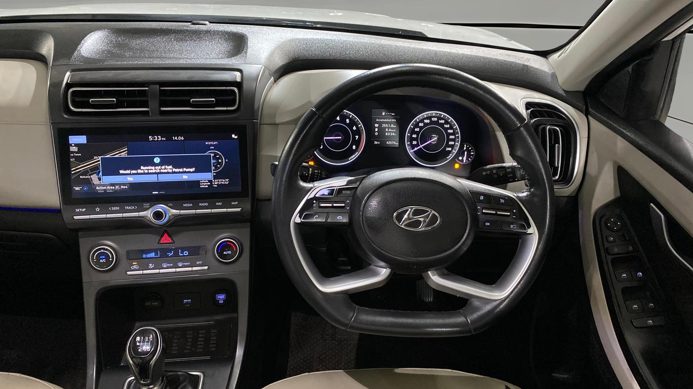 2022 Hyundai Creta SX 1.5 PETROL, Petrol, Manual, 42,570 km, Steering Wheel Close Up