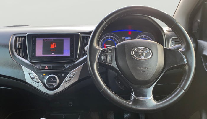 2019 Toyota Glanza V, Petrol, Manual, 53,194 km, Steering Wheel Close Up
