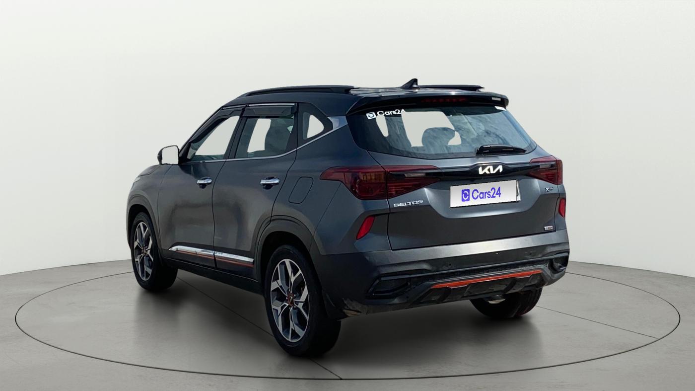 2022 KIA SELTOS X LINE 1.4 DCT, Petrol, Automatic, 83,632 km, Left Back Diagonal