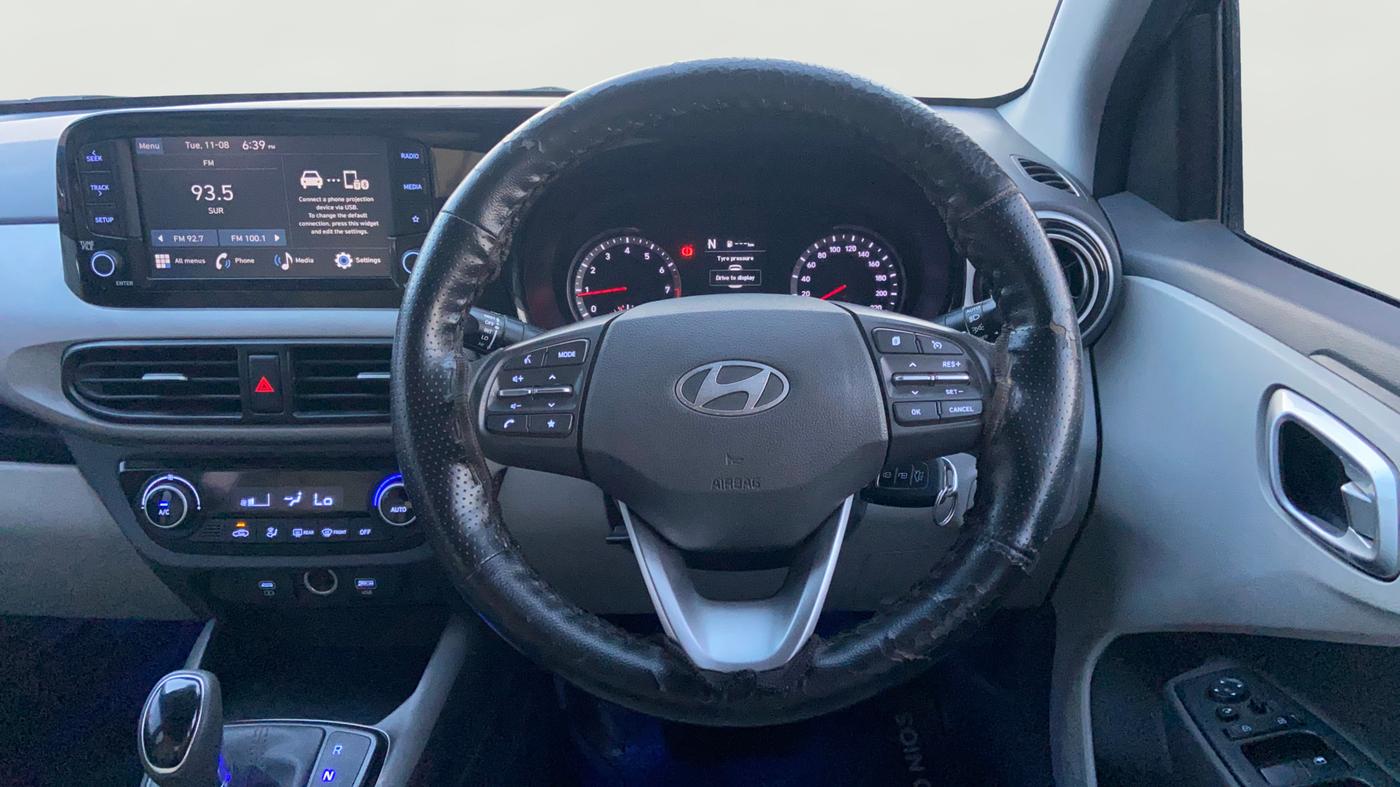2023 Hyundai GRAND I10 NIOS SPORTZ AMT 1.2 KAPPA VTVT, Petrol, Automatic, 56,130 km, Steering Wheel Close Up