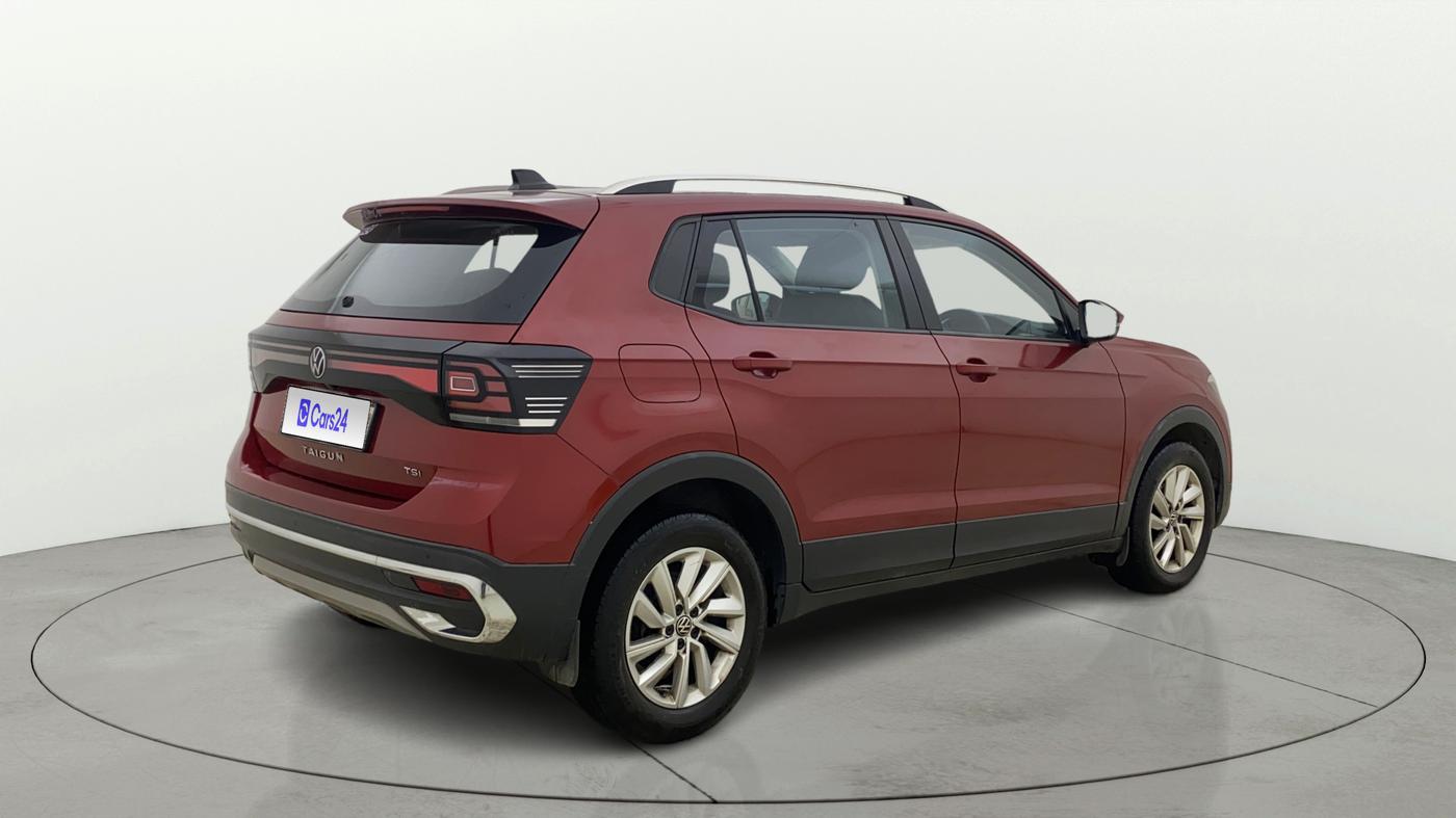 2022 Volkswagen TAIGUN HIGHLINE 1.0 TSI AT, Petrol, Automatic, 28,274 km, Right Back Diagonal