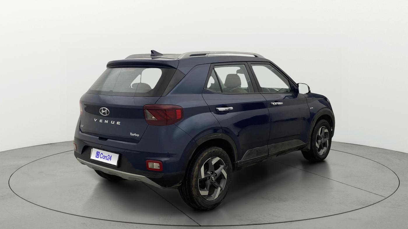 2020 Hyundai VENUE SX PLUS 1.0 TURBO DCT, Petrol, Automatic, 93,480 km, Right Back Diagonal