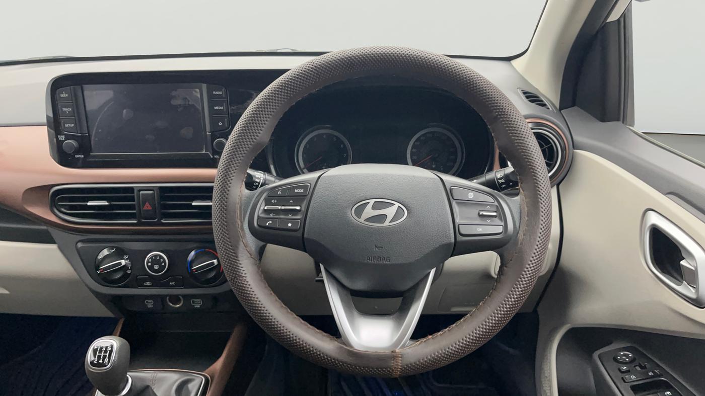 2023 Hyundai AURA SX 1.2 CNG, CNG, Manual, 14,152 km, Steering Wheel Close Up