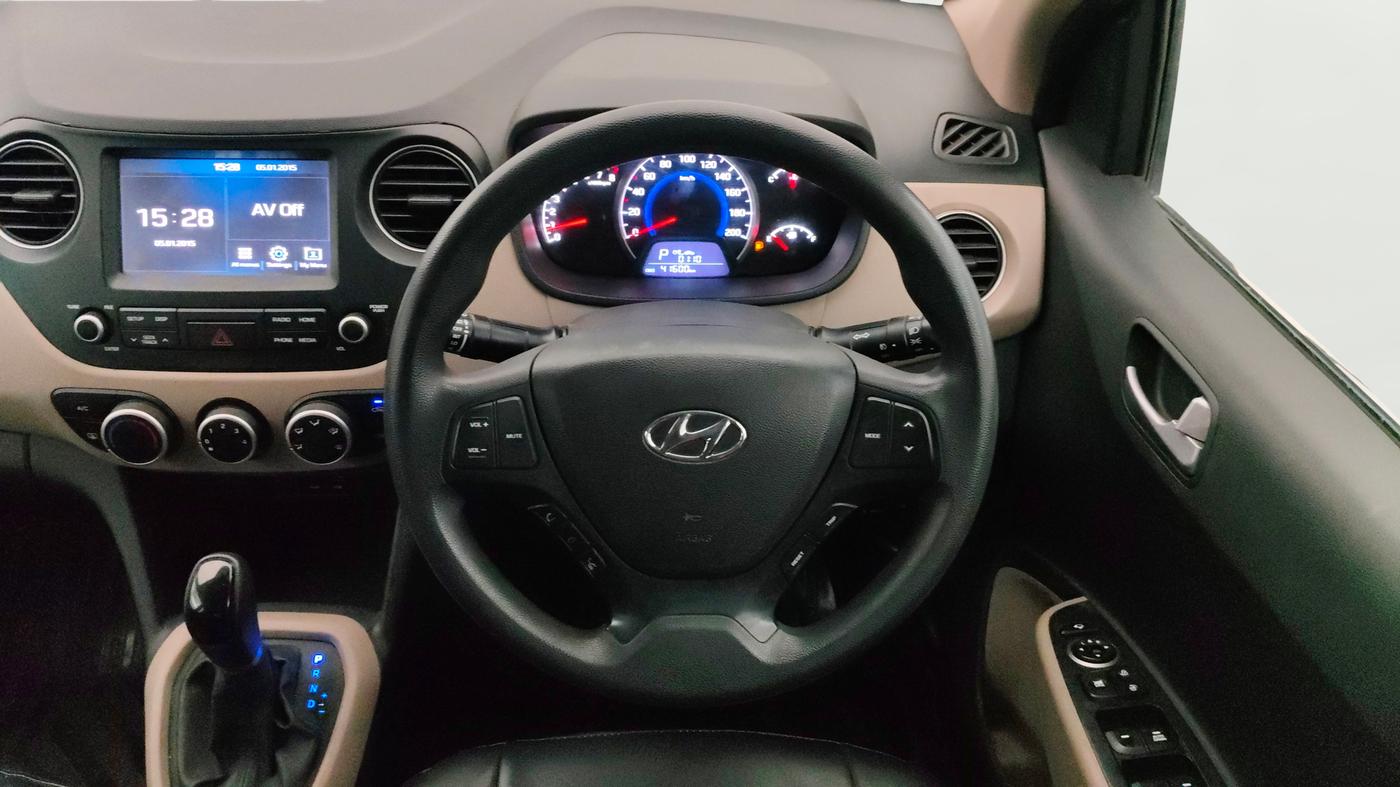 2019 Hyundai Grand i10 SPORTZ AT 1.2 KAPPA VTVT, Petrol, Automatic, 41,769 km, Steering Wheel Close Up