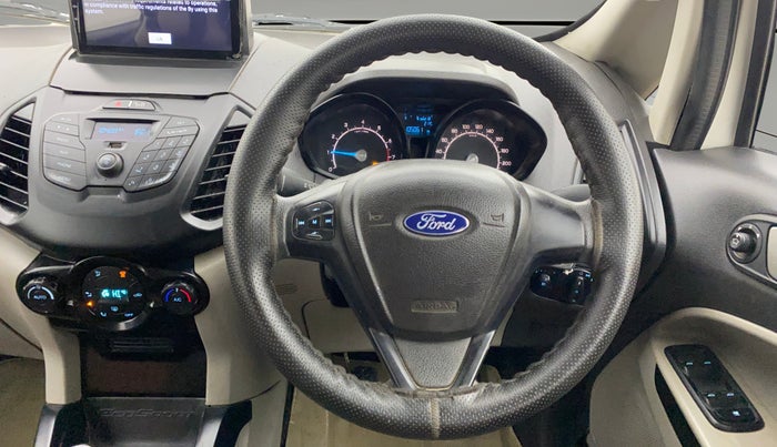 2017 Ford Ecosport TREND+ 1.0L ECOBOOST, Petrol, Manual, 1,05,061 km, Steering Wheel Close Up