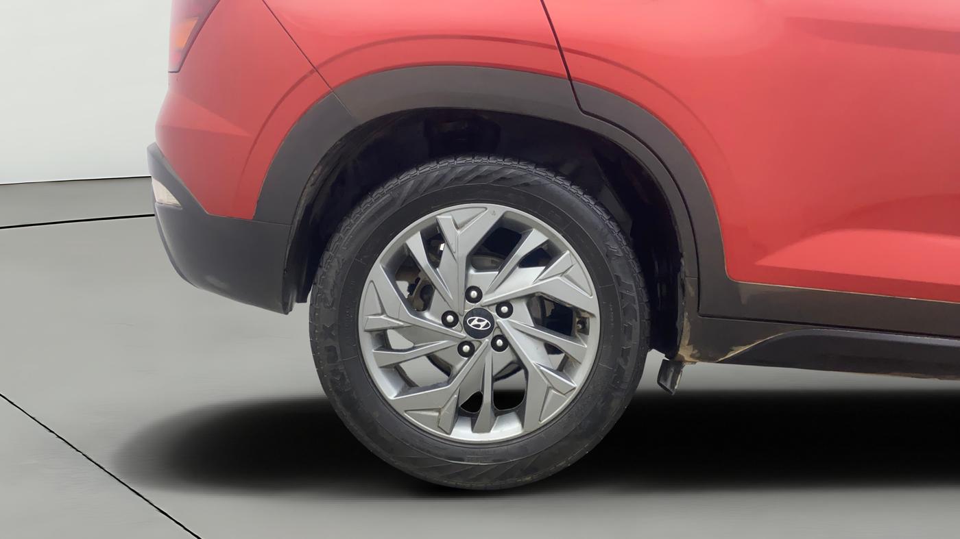 2021 Hyundai Creta SX (O) 1.4 TURBO DCT DUAL TONE, Petrol, Automatic, 64,701 km, Right Rear Wheel
