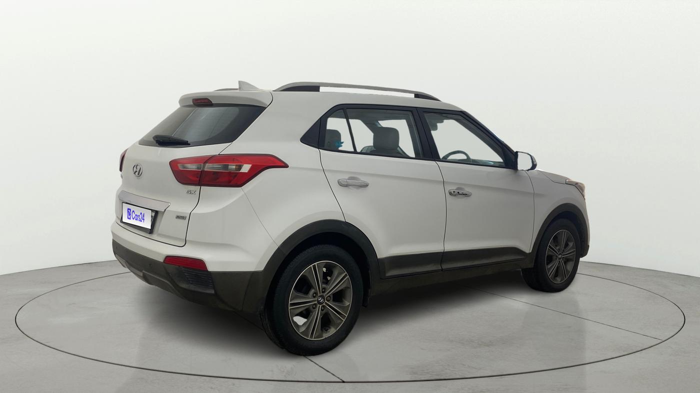 2017 Hyundai Creta SX PLUS AT 1.6 PETROL, Petrol, Automatic, 1,27,777 km, Right Back Diagonal
