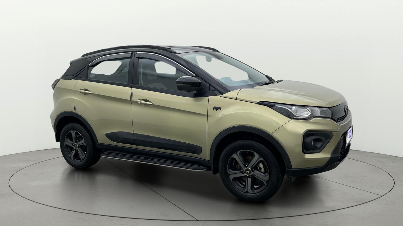 2022 Tata NEXON XZ PLUS (PREMIUM) KAZIRANGA PETROL, Petrol, Manual, 26,640 km, Right Front Diagonal