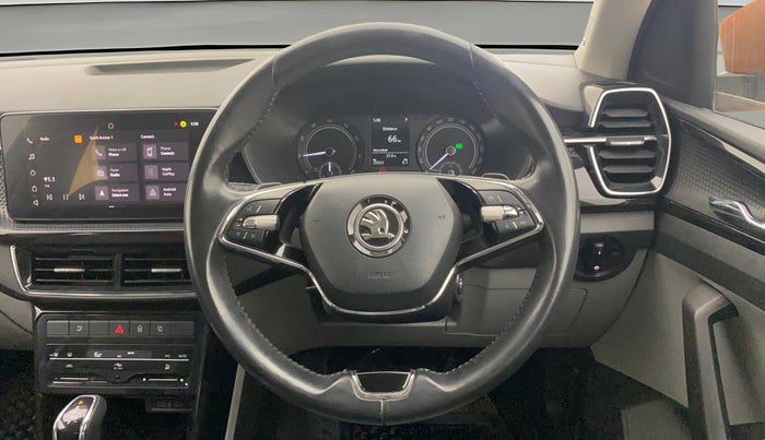 2021 Skoda KUSHAQ STYLE 1.0L TSI AT, Petrol, Automatic, 25,529 km, Steering Wheel Close Up