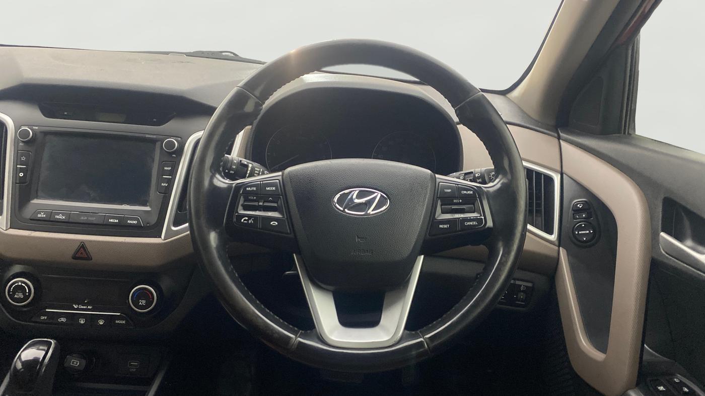 2018 Hyundai Creta SX PLUS AT 1.6 PETROL, Petrol, Automatic, 84,456 km, Steering Wheel Close Up