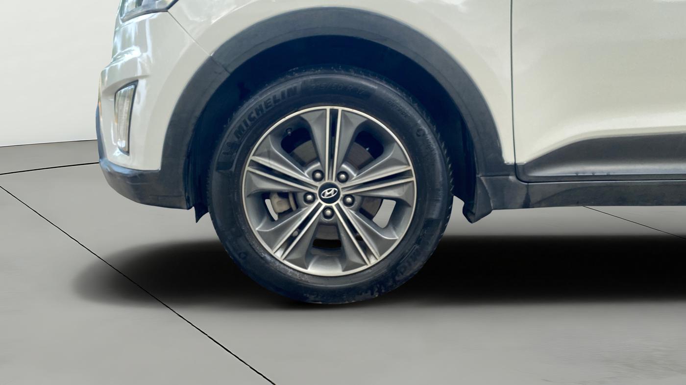 2016 Hyundai Creta SX PLUS  ANNIVERSARY EDITION 1.6 PETROL, Petrol, Manual, 1,02,544 km, Left Front Wheel
