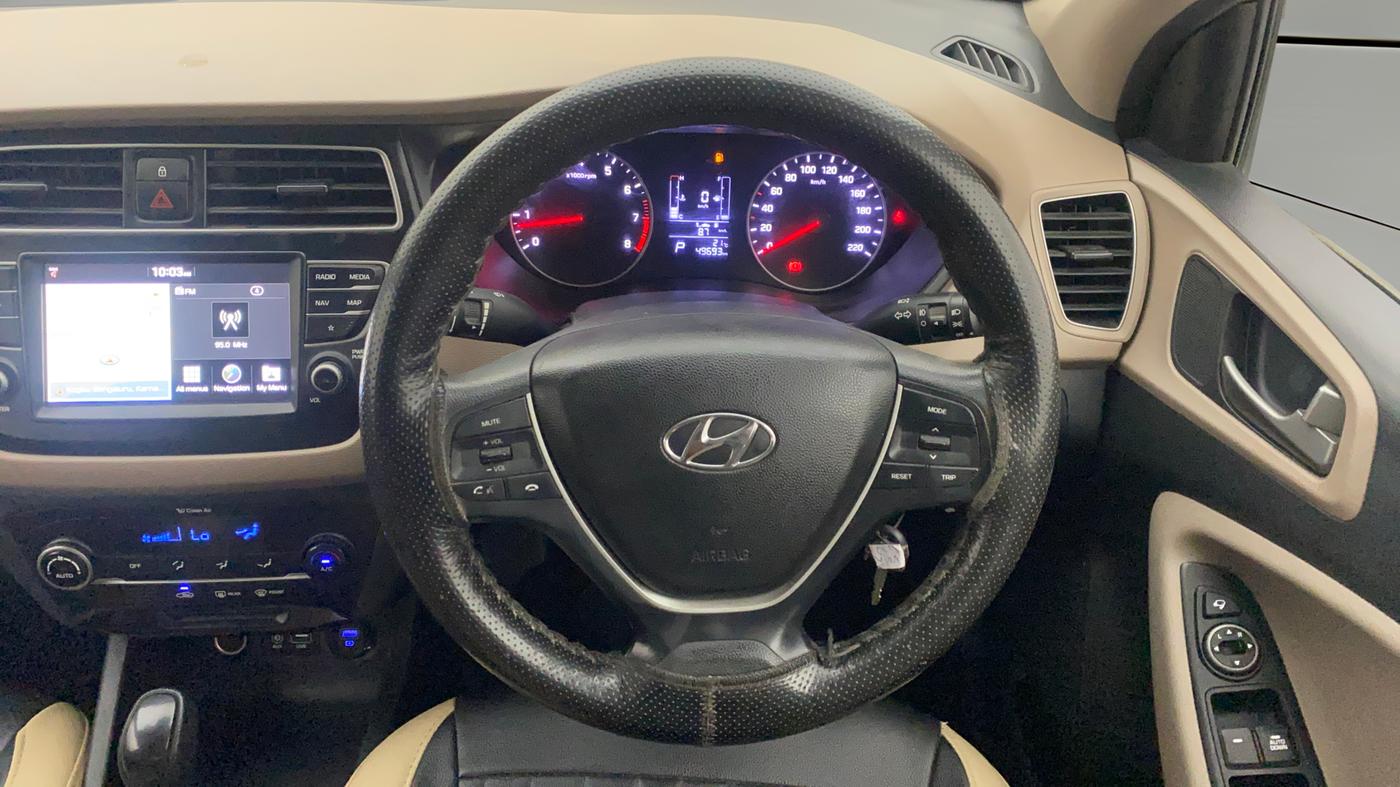 2018 Hyundai Elite i20 ASTA 1.2  CVT, Petrol, Automatic, 49,659 km, Steering Wheel Close Up