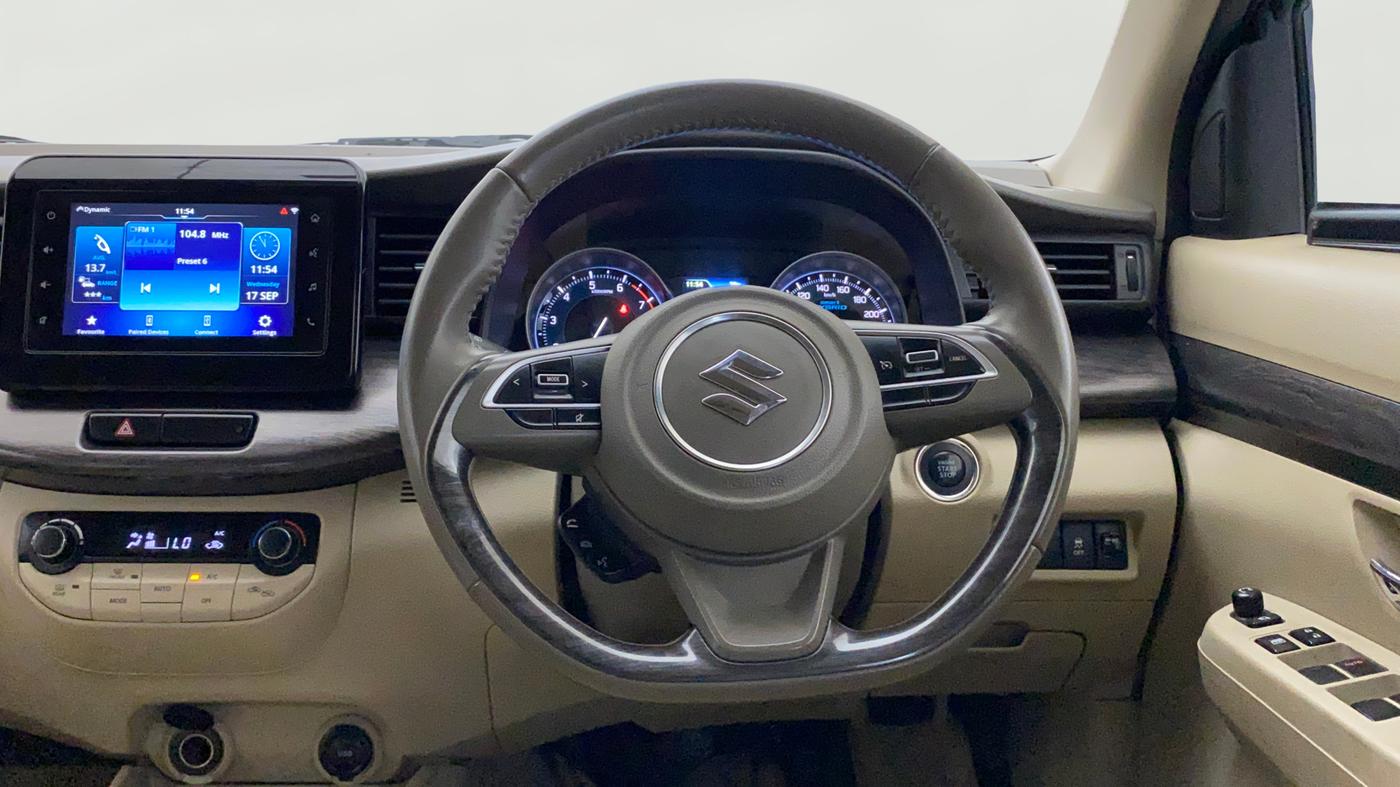 2023 Maruti Ertiga ZXI+ SHVS, Petrol, Manual, 24,284 km, Steering Wheel Close Up