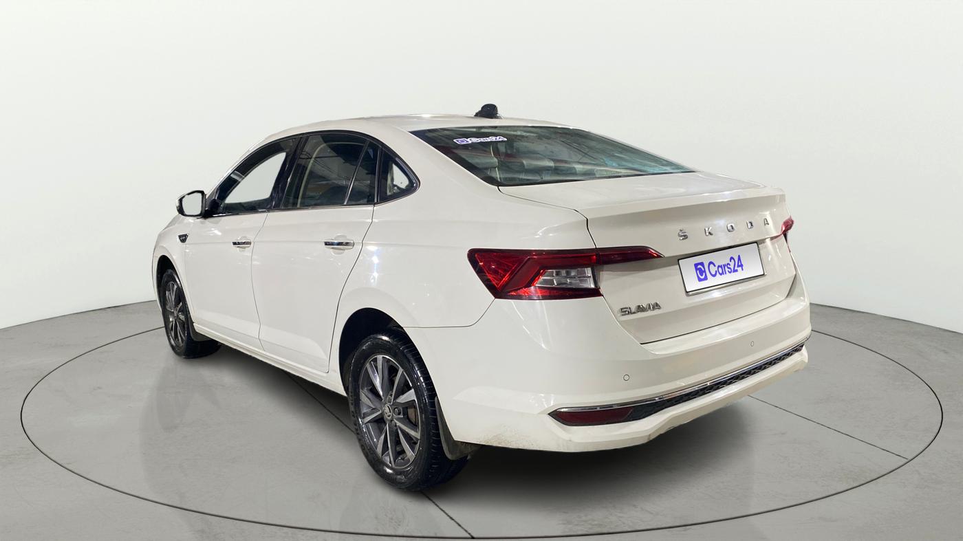 2023 Skoda SLAVIA STYLE 1.0L TSI AT, Petrol, Automatic, 20,347 km, Left Back Diagonal