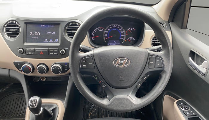 2019 Hyundai Grand i10 SPORTZ 1.2 KAPPA VTVT, Petrol, Manual, 32,037 km, Steering Wheel Close Up