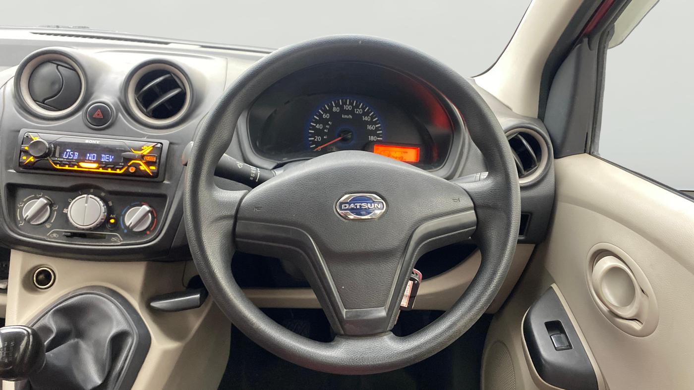 2017 Datsun Go T, Petrol, Manual, 67,407 km, Steering Wheel Close Up