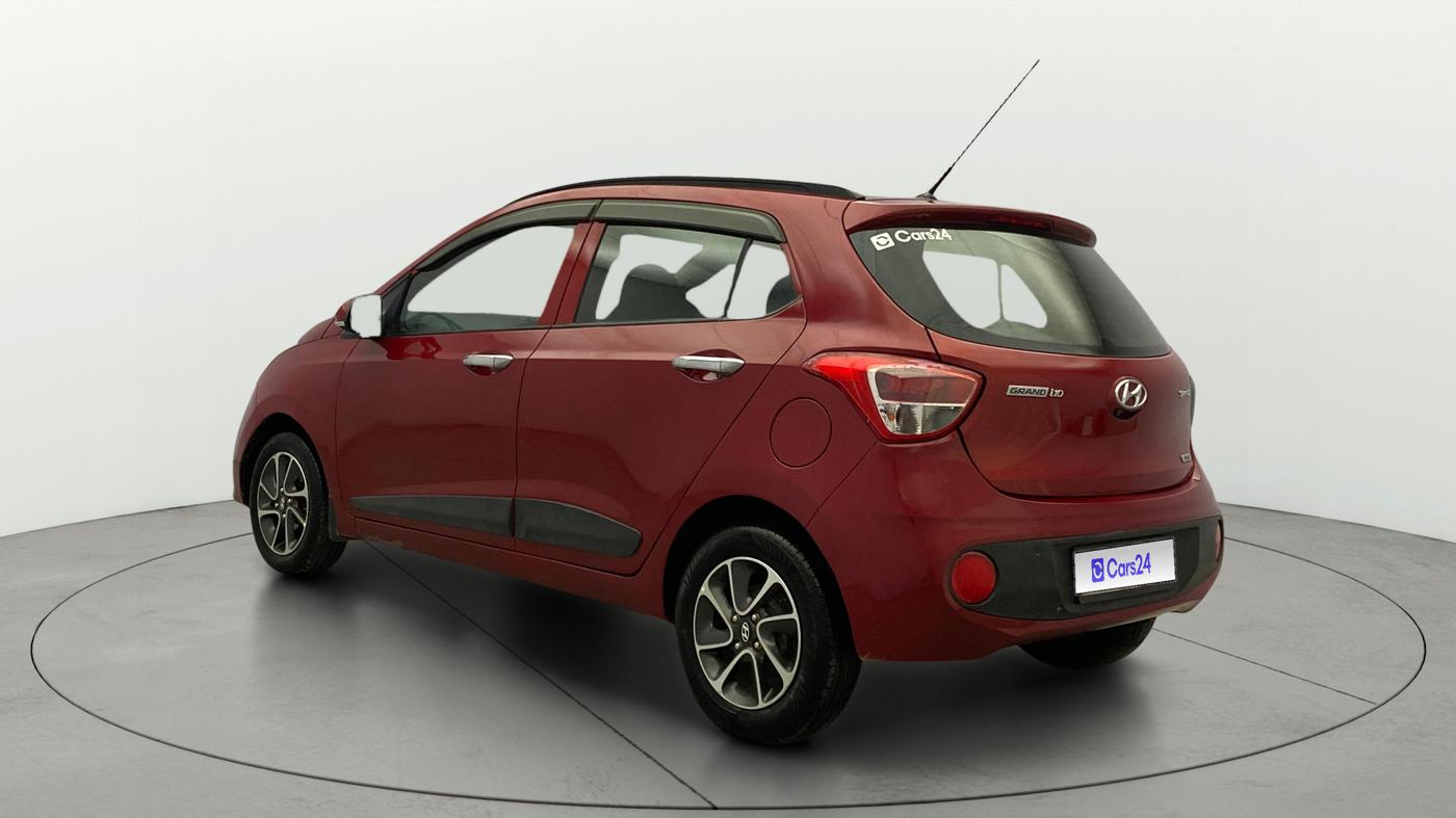 2017 Hyundai Grand i10 SPORTZ (O) AT 1.2 KAPPA VTVT, Petrol, Automatic, 70,425 km, Left Back Diagonal