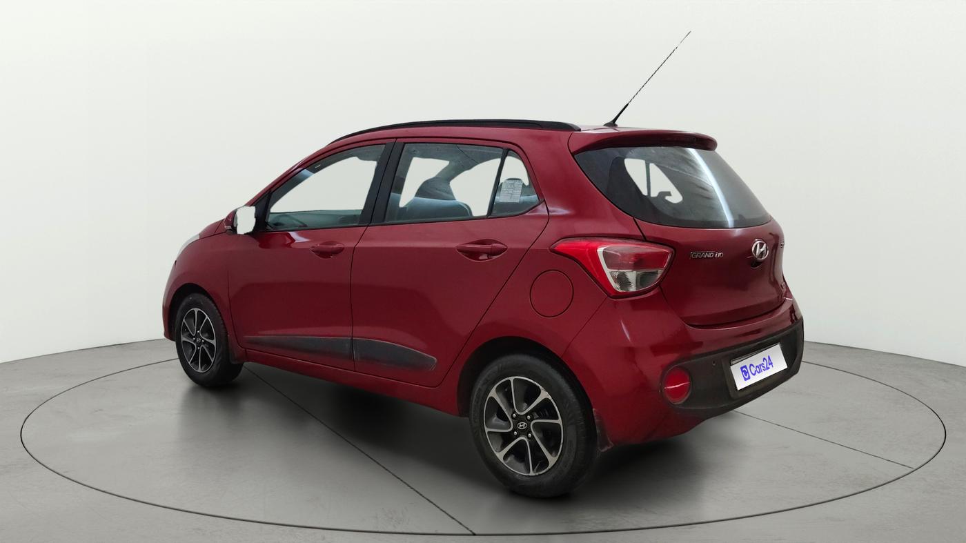 2017 Hyundai Grand i10 SPORTZ (O) AT 1.2 KAPPA VTVT, Petrol, Automatic, 69,502 km, Left Back Diagonal