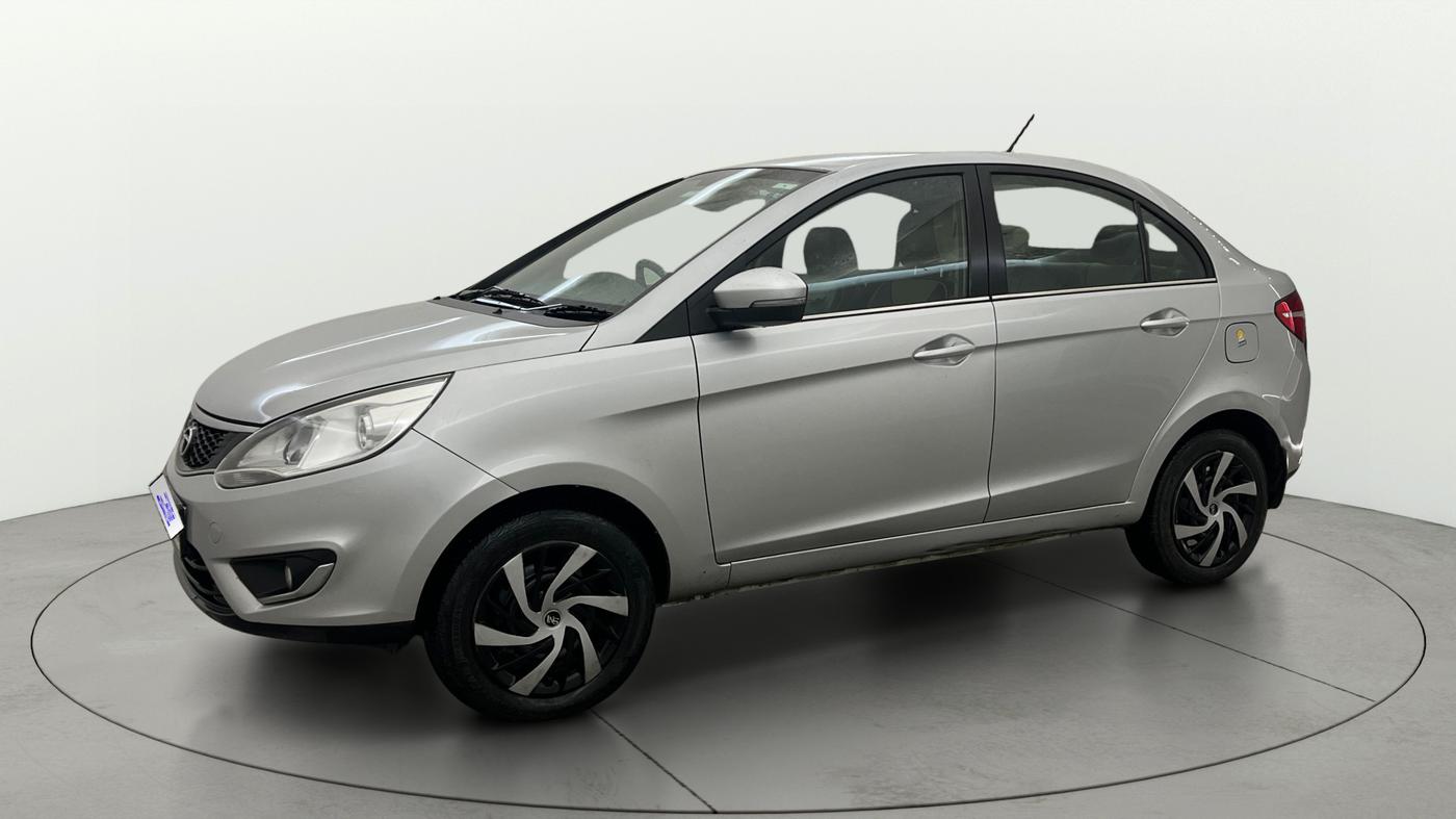 2015 Tata Zest XM PETROL, CNG, Manual, 79,089 km, Left Front Diagonal