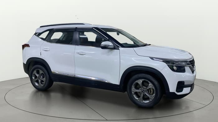 2020 KIA SELTOS HTK PLUS 1.5, Petrol, Manual, 1,01,898 km, Right Front Diagonal