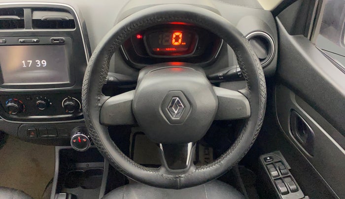 2017 Renault Kwid RXL 1.0 AMT, Petrol, Automatic, 46,620 km, Steering Wheel Close Up