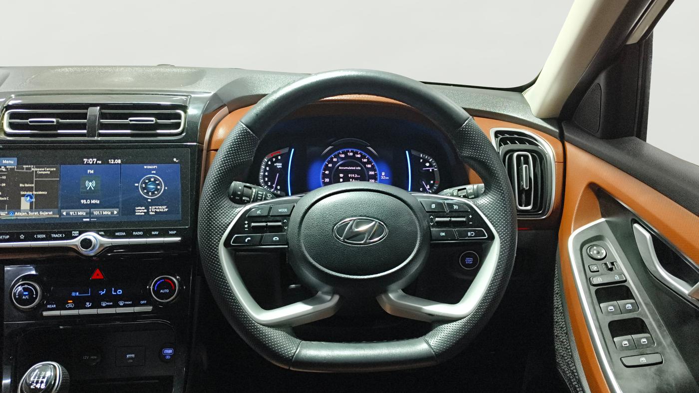 2022 Hyundai ALCAZAR PRESTIGE 2.0 MT 7STR, Petrol, Manual, 75,398 km, Steering Wheel Close Up