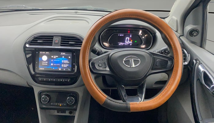 2021 Tata TIGOR XZ PLUS PETROL, Petrol, Manual, 43,573 km, Steering Wheel Close Up