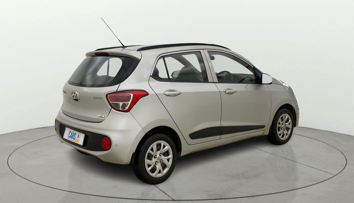 2017 Hyundai Grand i10 SPORTZ (O) 1.2 KAPPA VTVT, Petrol, Manual, 79,962 km, Right Back Diagonal