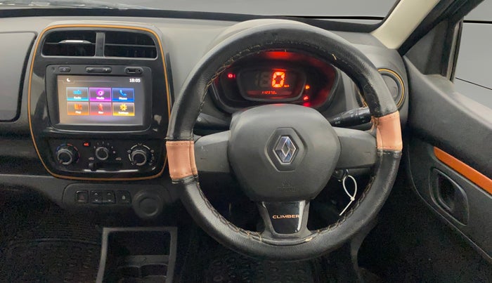 2017 Renault Kwid CLIMBER 1.0, Petrol, Manual, 1,12,993 km, Steering Wheel Close Up