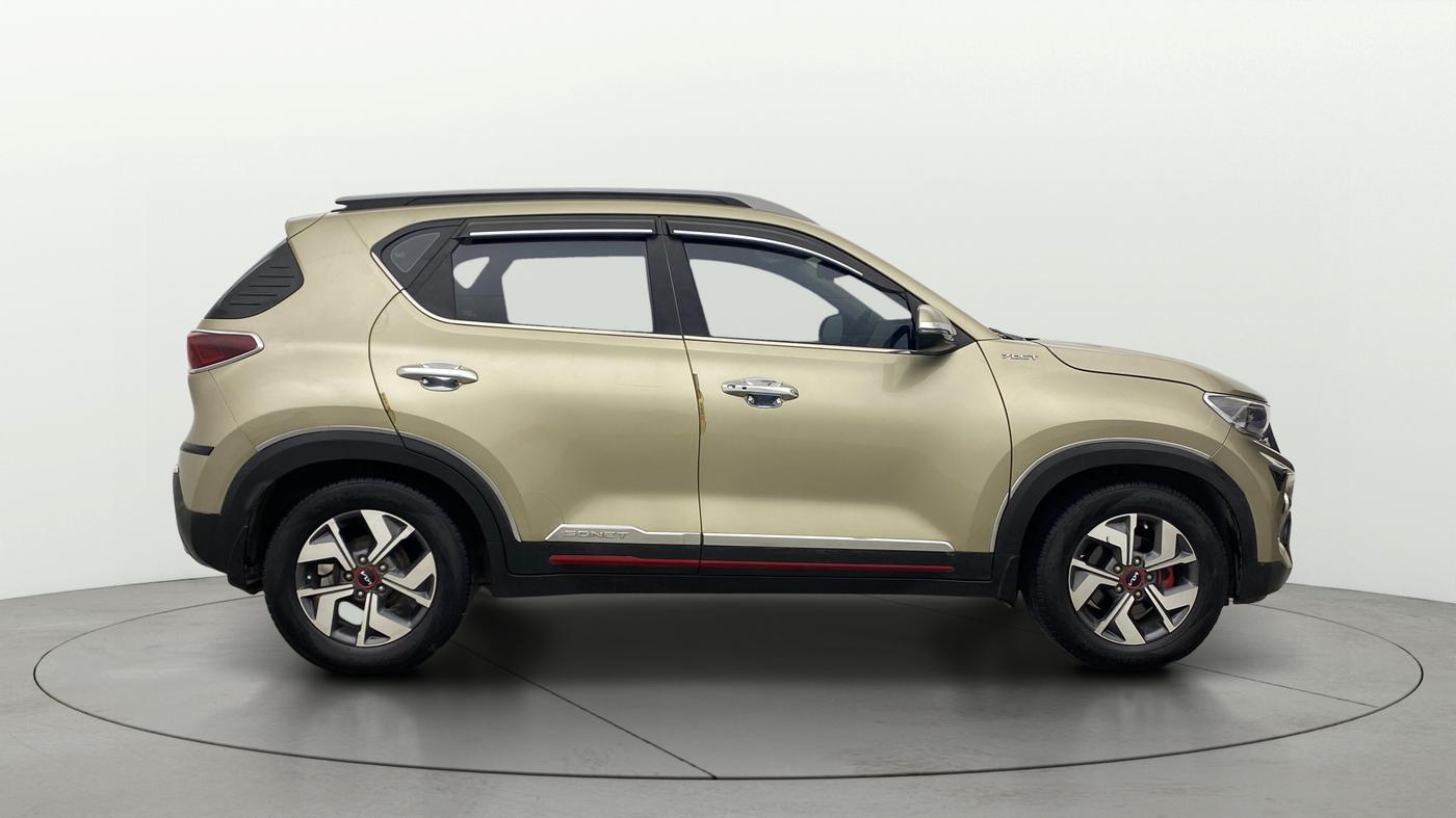 2021 KIA SONET GTX PLUS 1.0 DCT, Petrol, Automatic, 1,07,524 km, Right Side View