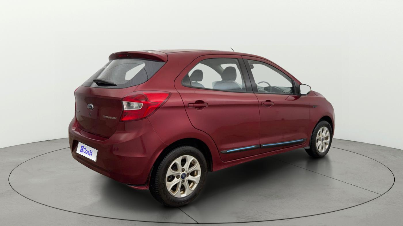 2017 Ford New Figo TITANIUM 1.2 PETROL MT, Petrol, Manual, 78,396 km, Right Back Diagonal