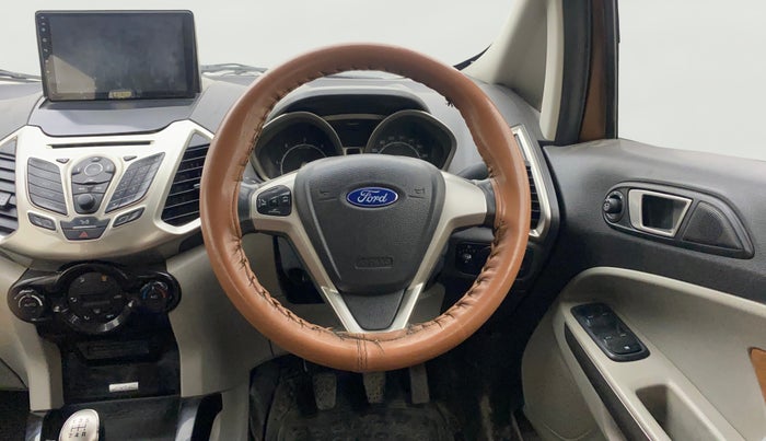2016 Ford Ecosport TITANIUM 1.5L DIESEL, Diesel, Manual, 1,25,320 km, Steering Wheel Close Up
