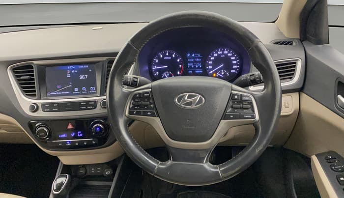 2019 Hyundai Verna 1.6 VTVT SX + AT, Petrol, Automatic, 83,868 km, Steering Wheel Close Up