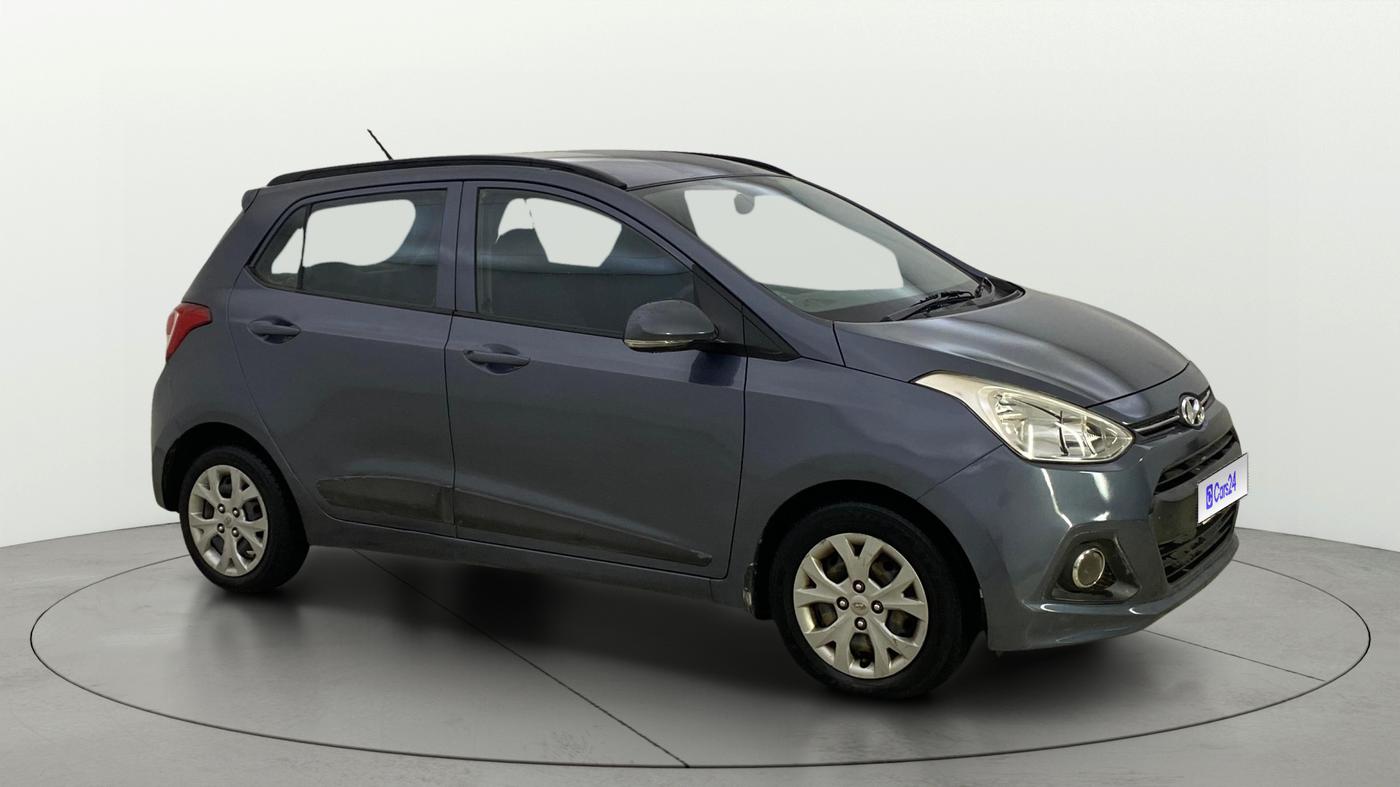 2015 Hyundai Grand i10 SPORTZ 1.2 KAPPA VTVT, Petrol, Manual, 30,517 km, Right Front Diagonal