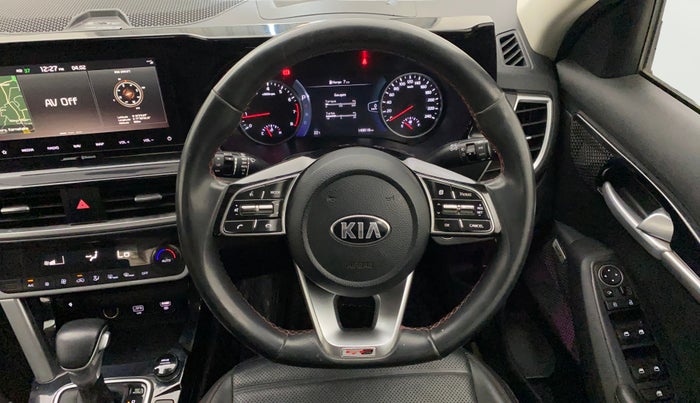 2021 KIA SELTOS GTX PLUS DCT 1.4 PETROL, Petrol, Automatic, 1,43,517 km, Steering Wheel Close Up