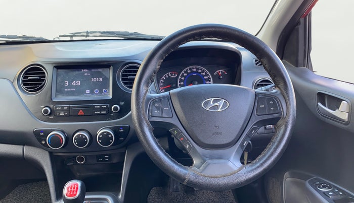 2018 Hyundai Grand i10 SPORTZ 1.2 KAPPA VTVT DUAL TONE, CNG, Manual, 65,557 km, Steering Wheel Close Up