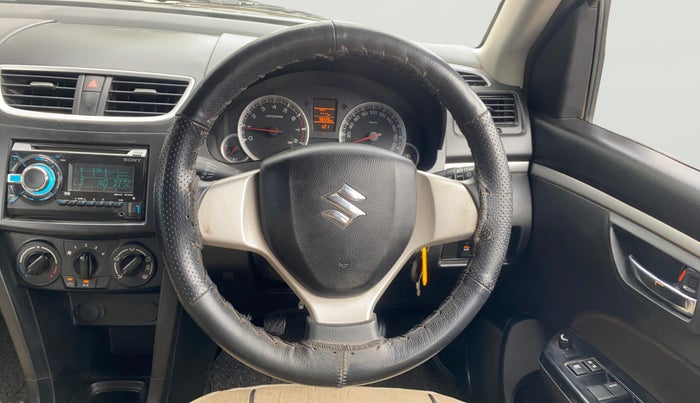 2014 Maruti Swift VXI, Petrol, Manual, 78,216 km, Steering Wheel Close Up