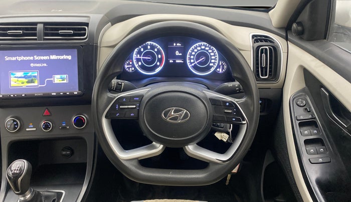 2020 Hyundai Creta E 1.5 DIESEL, Diesel, Manual, 1,20,799 km, Steering Wheel Close Up