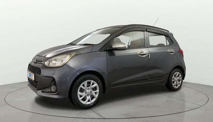 2017 Hyundai Grand i10 SPORTZ (O) 1.2 KAPPA VTVT, Petrol, Manual, 99,348 km, Left Front Diagonal