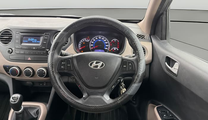 2015 Hyundai Grand i10 SPORTZ 1.2 KAPPA VTVT, Petrol, Manual, 47,100 km, Steering Wheel Close Up