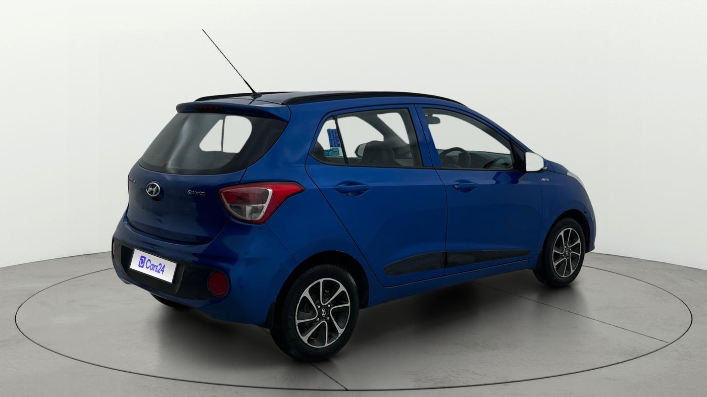 2018 Hyundai Grand i10 SPORTZ AT 1.2 KAPPA VTVT, Petrol, Automatic, 61,935 km, Right Back Diagonal