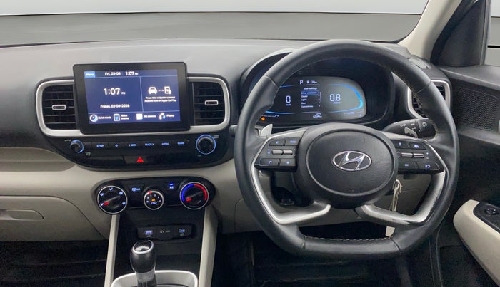 2022 Hyundai VENUE S (O) 1.0 Turbo Petrol DCT, Petrol, Automatic, 42,538 km, Steering Wheel Close Up