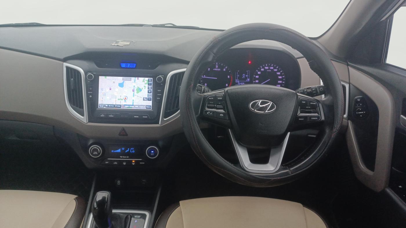 2018 Hyundai Creta SX AT 1.6 DIESEL, Diesel, Automatic, 1,27,141 km, Steering Wheel Close Up