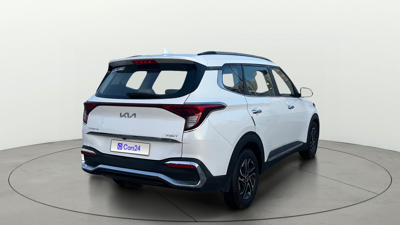2023 KIA CARENS LUXURY PLUS 1.5 TURBO PETROL DCT 7 STR, Petrol, Automatic, 13,722 km, Right Back Diagonal