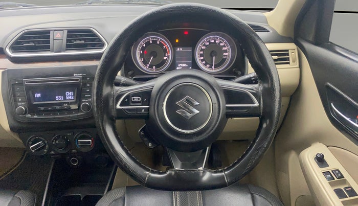 2019 Maruti Dzire VXI, Petrol, Manual, 1,29,344 km, Steering Wheel Close Up
