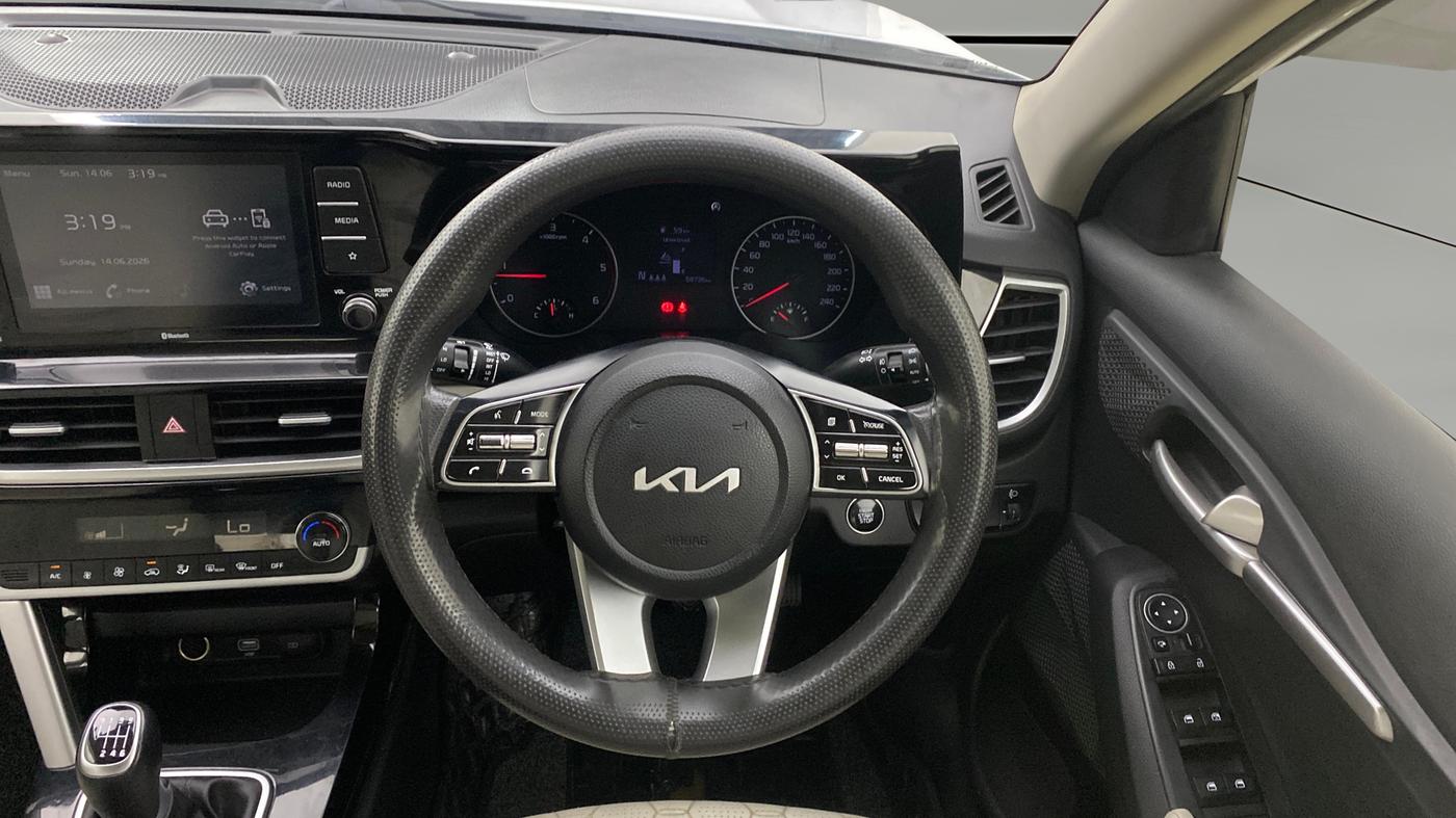 2023 KIA SELTOS HTK PLUS 1.5 DIESEL IMT, Diesel, Manual, 58,735 km, Steering Wheel Close Up