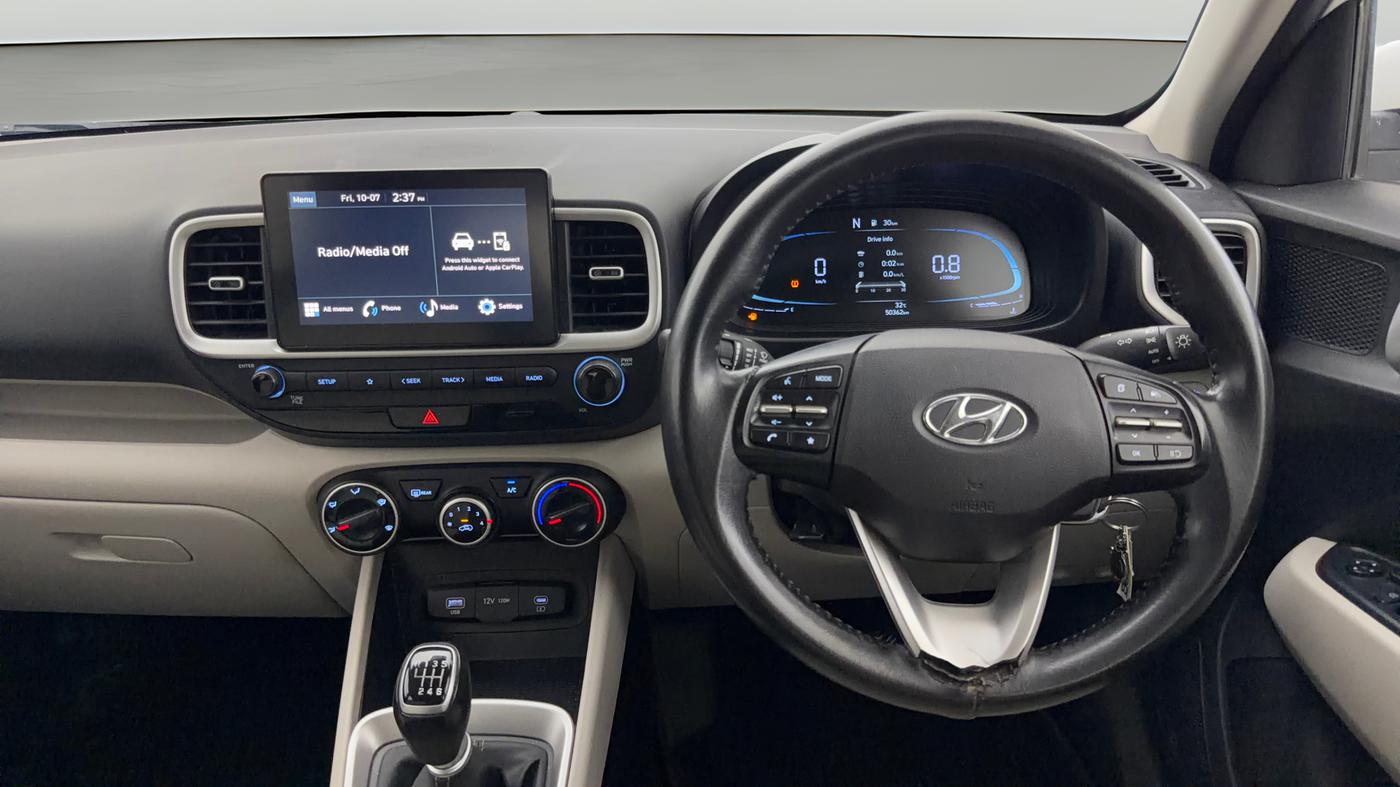 2022 Hyundai VENUE S (O) 1.0 TURBO IMT, Petrol, Manual, 50,349 km, Steering Wheel Close Up