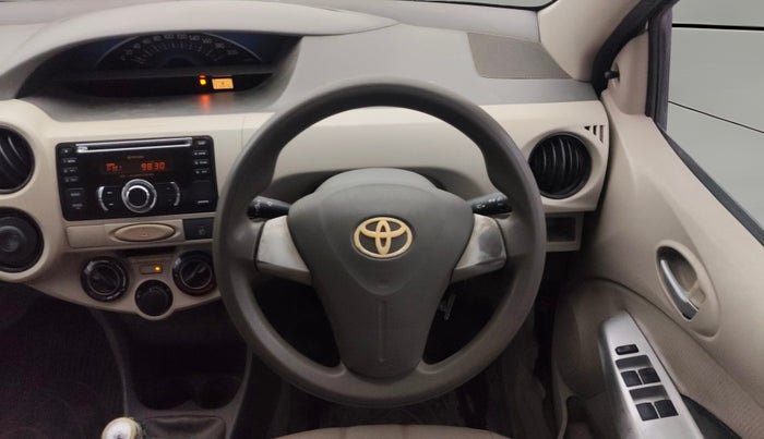 2014 Toyota Etios G, Petrol, Manual, 1,15,924 km, Steering Wheel Close Up